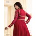 RED HEAVY EMBROIDERED ANARKALI STYLE INDIAN GOWN