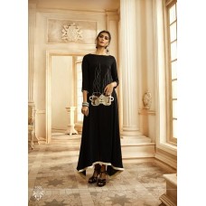 Black Long Kaftan Fancy Dress Designer Gown