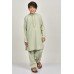 Pista Embroidered Modest Kurta For Boys