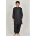 Black Embroidered Boys Kurta Suit