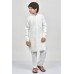 Cream Festive Kurta Shalwar For Kids