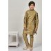 Light Gold Boys Ethnic Wedding Kurta Pajama