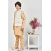 Gold Young Boys Brocade Style Waistcoat