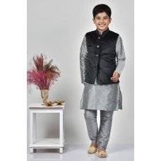 Black Velvet Fancy Kids Waistcoat