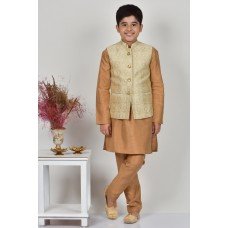 Gold Ethnic Boys Waistcoat