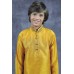 Mustard Embroidered Wedding Kurta Pajama Indian Boys Suit