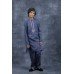 Dark Grey Kids Kurta Shalwar Pakistani Boys Festive Suit