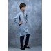 Grey & Navy Blue Kurta Pajama Pakistani Boys Suit