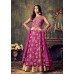 HOT PINK INDIAN MAXI PARTY AND BRIDAL ANARKALI SUIT (LARGE SIZE)