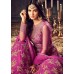HOT PINK INDIAN MAXI PARTY AND BRIDAL ANARKALI SUIT (LARGE SIZE)