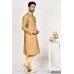Gold Indian Designer Kurta Pajama Mens Embroidered Suit