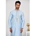 Sky Blue Indian Designer Mens Kurta Pajama Set