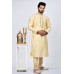 Gold Indian Wedding Embroidered Kurta Pajama for Men