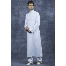 Light Grey Thobe Mens Islamic Jubba