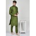 Mehndi Green Kurta Pajama Indian Mens Ethnic Clothing