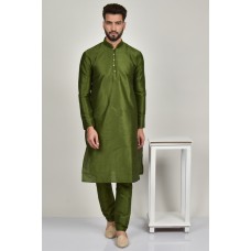 Mehndi Green Kurta Pajama Indian Mens Ethnic Clothing