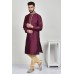 Maroon Kurta Pajama Indian Mens Wedding Suit