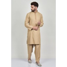 Beige Ban Style Kurta Shalwar Mens Eid Suit