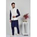 White Formal Stitched Waistcoat