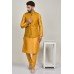 Mustard Indian Men's Wedding Waistcoat 