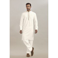 CREAM CLASSIC READY MADE KURTA SHALWAR  