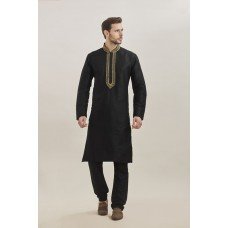 BLACK KURTA AND PAJAMA  READY TO WEAR EID OUTFIT