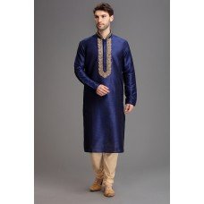 NAVY BLUE ETHNIC DESIGNER KURWAR PAJAMA 