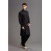 PLAIN BLACK PAKISTANI MENSWEAR SUIT