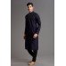 NAVY BLUE EVENING WEAR MENS READYMADE KURTA 