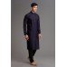 NAVY BLUE EVENING WEAR MENS READYMADE KURTA 