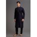 NAVY BLUE EVENING WEAR MENS READYMADE KURTA 