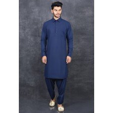 NAVY BLUE VERSATILE READY TO WEAR GENTS KURTA SALWAR