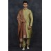 Antique Indian Groom Wear Kurta Pajama & Shawl 