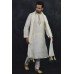 Off White Embellished Kurta Pajama Indian Wedding Dress For Men