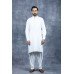 Cream Embroidered Mens Kurta Shalwar Readymade Menswear