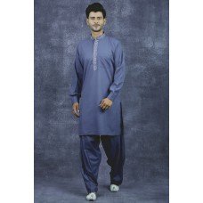 Dark Grey Mens Kurta Shalwar Suit Pakistani Menswear
