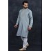 Grey Indian Ethnic Men's Kurta Pajama Designer Wedding Wear