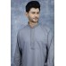 Grey Embroidered Mens Kurta Shalwar Pakistani Menswear
