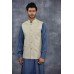 Mens Waistcoat Cream Designer Wear