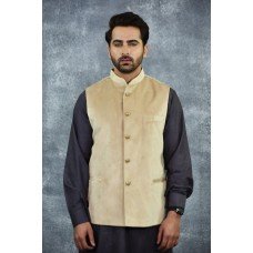 Gold Waistcoat Fancy Wedding Wear