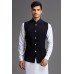 Black Velvet Waistcoat Indian Mens Casual Wear