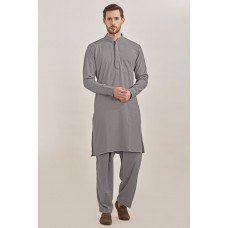 GREY READY MADE MENS PAKISTANI EID KURTA SUIT