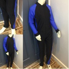 New Women Long Sleeve Muslim Islamic Full Cover Blue and Black Costume Modest Swimwear Burkini