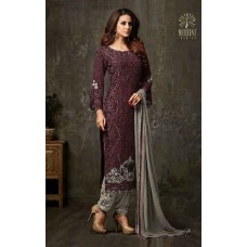 MAROON INDIAN PARTY READY MADE SALWAR SUIT 