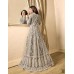GREY INDIAN DESIGNER EVENING PARTY GOWN 