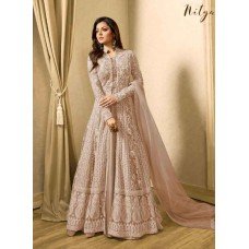 BEIGE INDIAN DESIGNER EVENING PARTY GOWN 