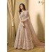 BEIGE INDIAN DESIGNER EVENING PARTY GOWN 