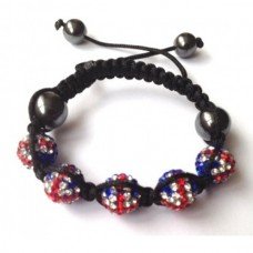 UNION JACK CHILDREN CRYSTAL BALL BRACELET