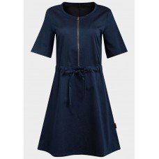 Blue Women's Denim Skater Dress