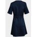 Blue Women's Denim Skater Dress